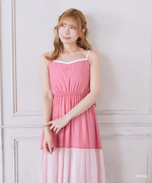 Areeam Disney Collection「Disney Princess」ティアードワンピース　着用イメージ