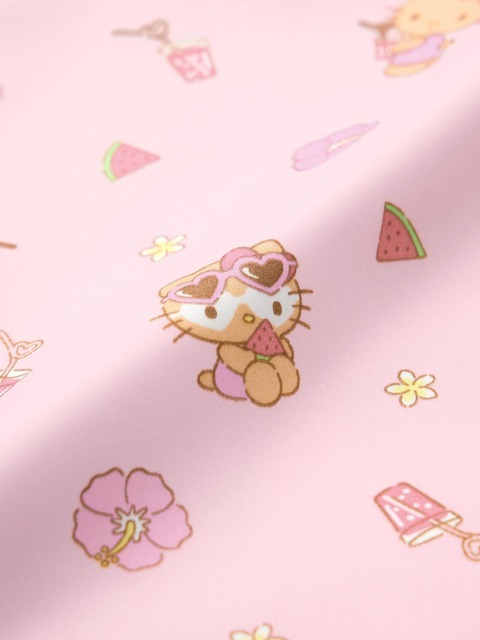 GIRLSサテンパジャマ（半袖＆ショートパンツ）Sanrio characters