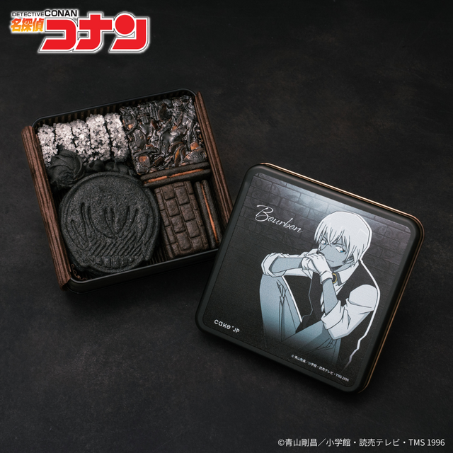 「名探偵コナン」黒ずくめの組織 クッキー缶（ジン＆ウォッカ／ベルモット／バーボン）