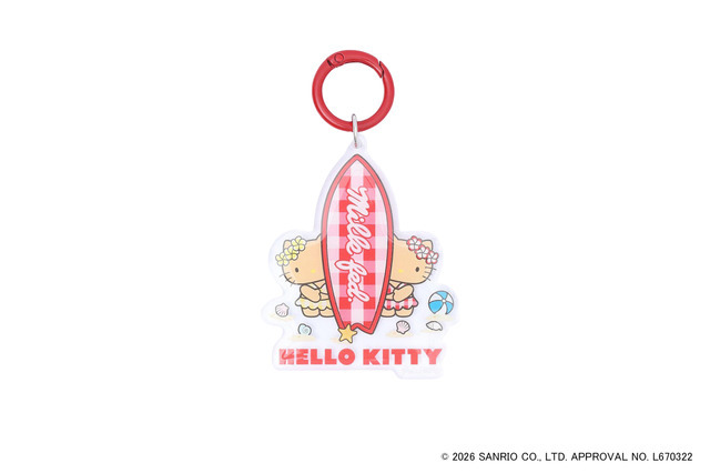【MILKFED. x HELLO KITTY】SUN-KISSED SURF KEYCHAIN