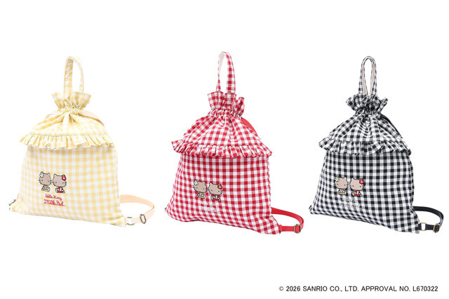 【MILKFED. x HELLO KITTY】SUN-KISSED F2F DRAWSTRING BAG