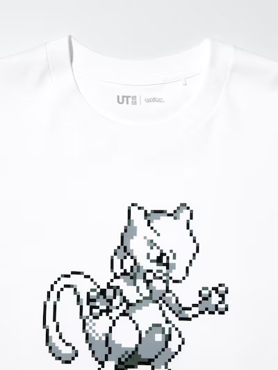 ユニクロ『ポケットモンスター』シリーズUTコレクション第2弾「ポケモン UT」カラー: 00 WHITE　部分アップ