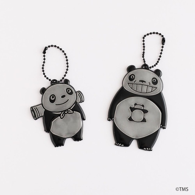 「パンダコパンダ」リフレクターキーホルダー　各￥990 (税込)