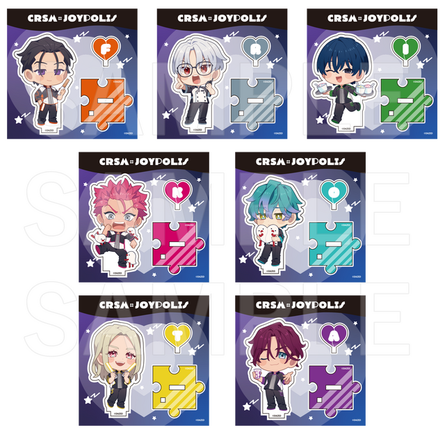 アクリルスタンド(全7種) 各1,250円(税込)
