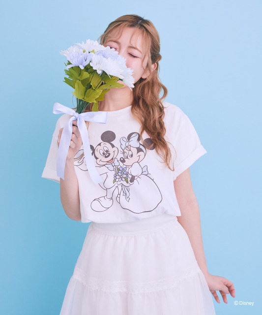 Areeam Disney Collection「Mickey＆Minnie」ミッキー＆ミニー/Happily Ever After Tシャツ　着用イメージ