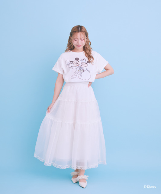 Areeam Disney Collection「Mickey＆Minnie」ミッキー＆ミニー/Happily Ever After Tシャツ　着用イメージ