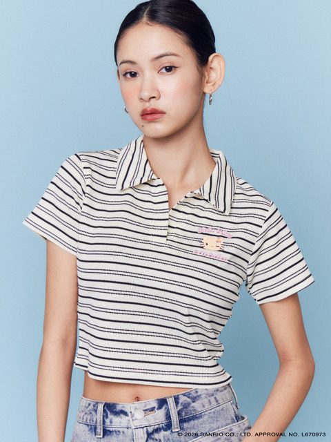 SKIPPER HALF SLEEVE TOP / アイボリー