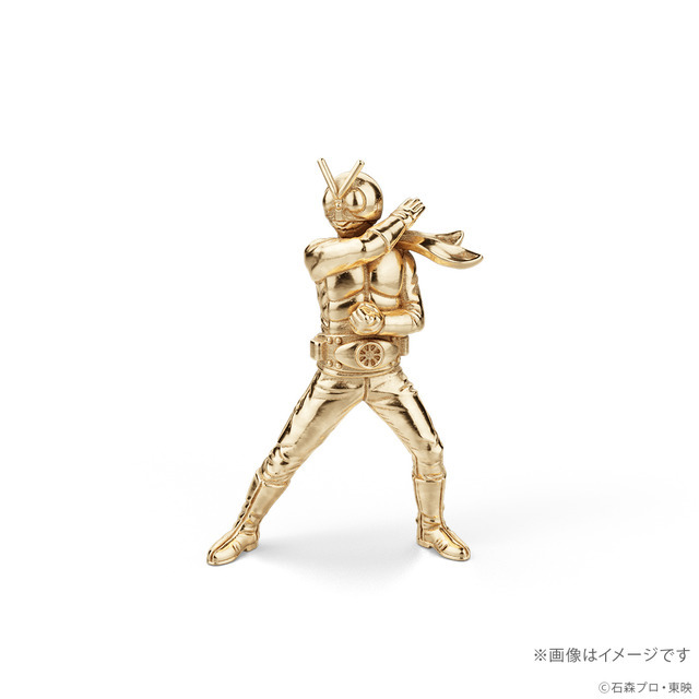 仮面ライダー旧1号　18金ミニフィギュア