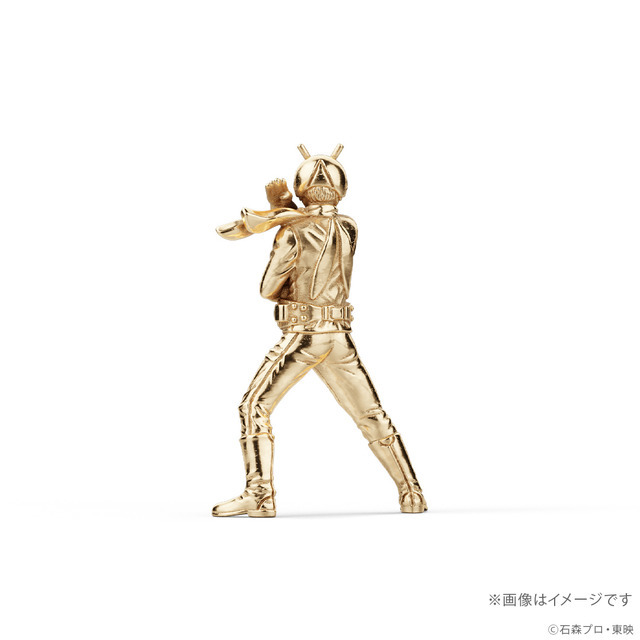 仮面ライダー旧1号　18金ミニフィギュア