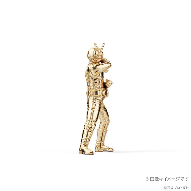 仮面ライダー旧1号　18金ミニフィギュア