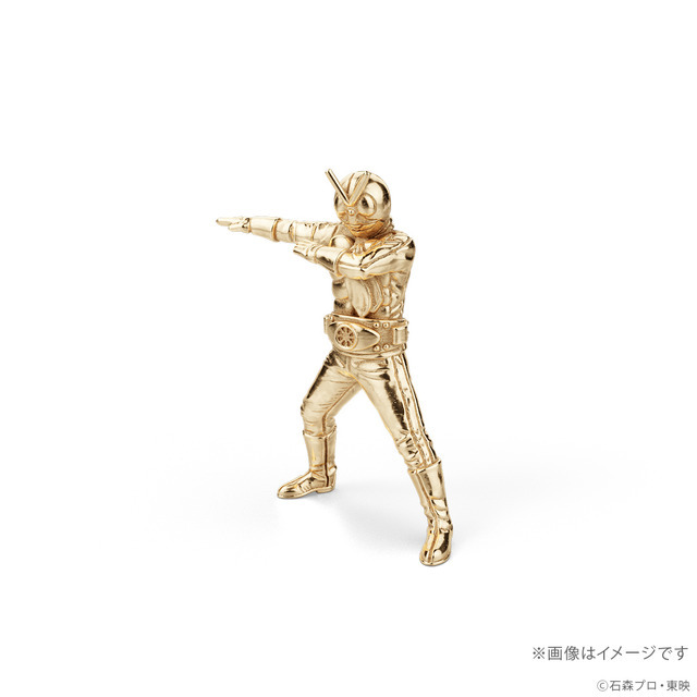 仮面ライダー旧2号　18金ミニフィギュア