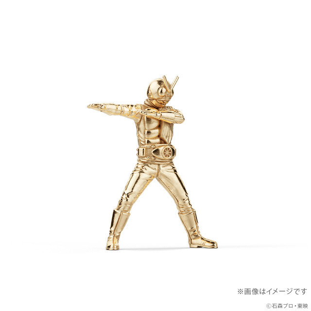 仮面ライダー旧2号　18金ミニフィギュア