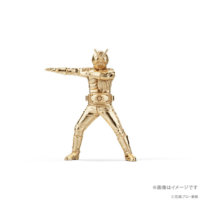 仮面ライダー旧2号　18金ミニフィギュア