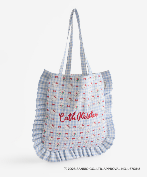 【Cath Kidston × Hello Kitty】 フリルトートバッグ