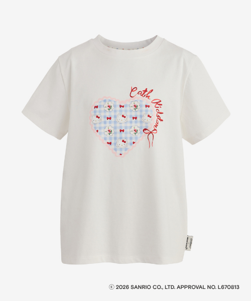 【Cath Kidston × Hello Kitty】 ベーシックTシャツ