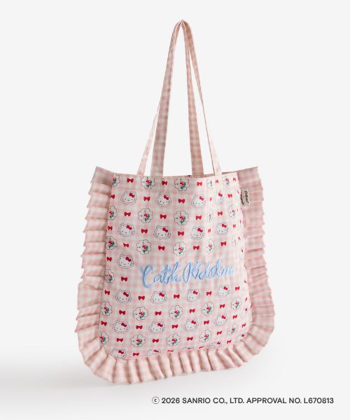 【Cath Kidston × Hello Kitty】 フリルトートバッグ