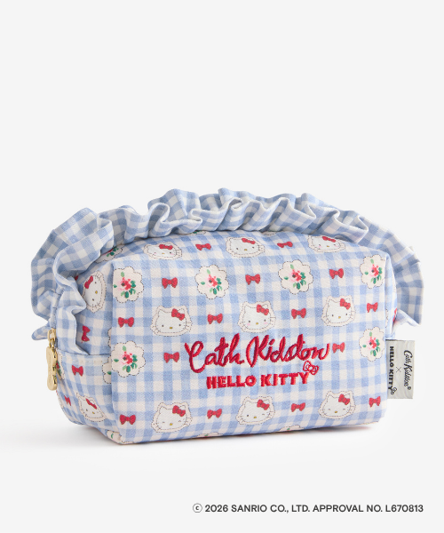 【Cath Kidston × Hello Kitty】 フリルポーチ