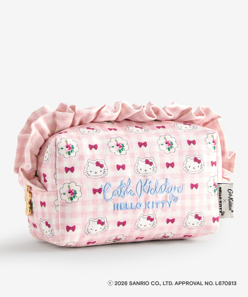 【Cath Kidston × Hello Kitty】 フリルポーチ