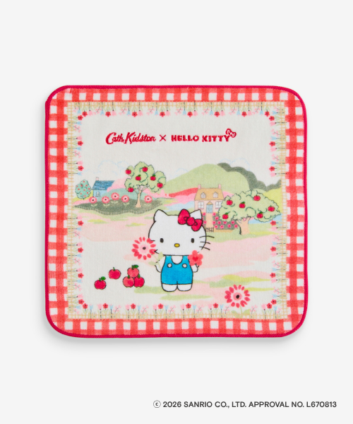 【Cath Kidston × Hello Kitty】 タオルハンカチ