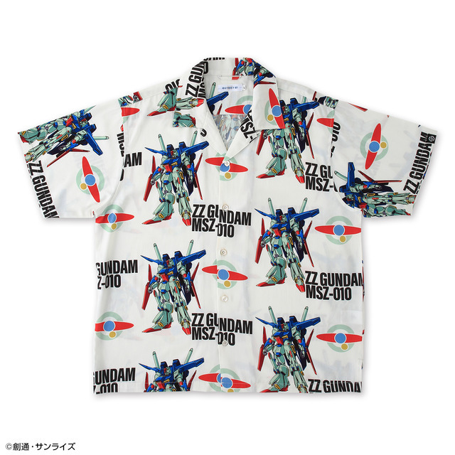 「STRICT-G『機動戦士ガンダムZZ』アロハシャツ」ZZガンダム