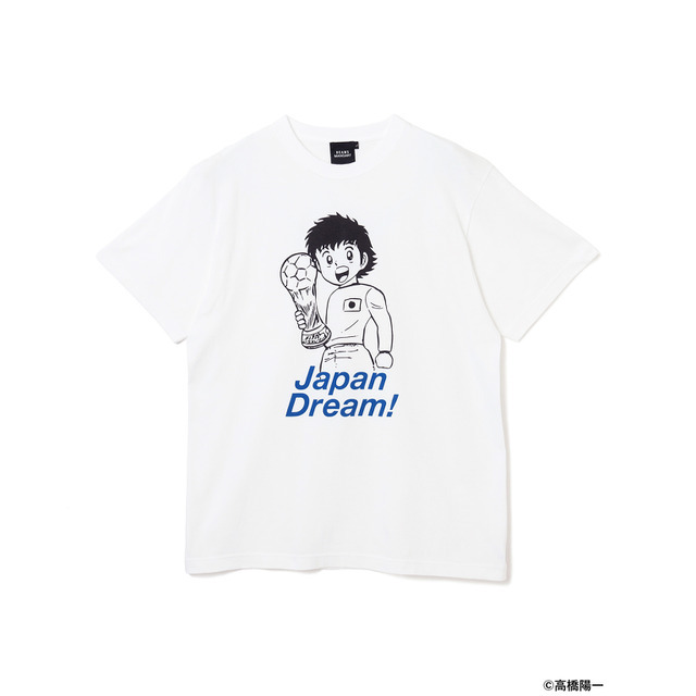 キャプテン翼 × BEAMS MANGART　「翼JAPAN DREAM  Tシャツ（ホワイト）」
