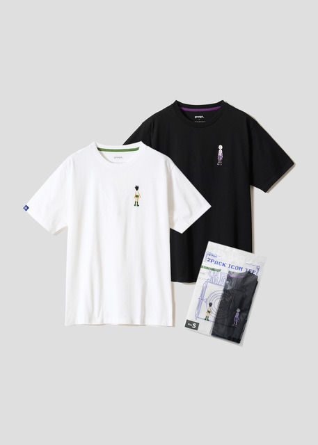 TVアニメ『HUNTER×HUNTER』×グラニフ　「ゴン＆キルア｜2パックアイコンTシャツ」