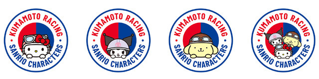 SANRIO CHARACTERS × Honda Kumamoto Racing ロゴ