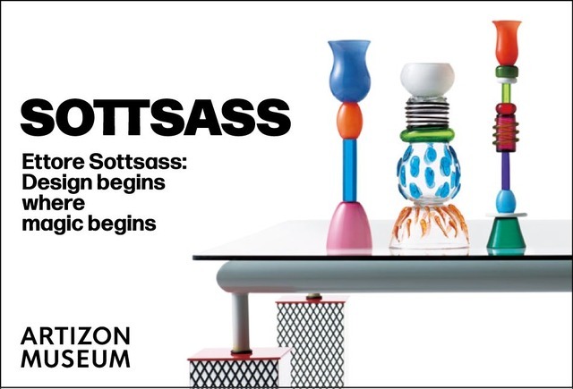 【 CREATIVE MUSEUM TOKYO 】配布ステッカー：「エットレ・ソットサス」展ステッカー