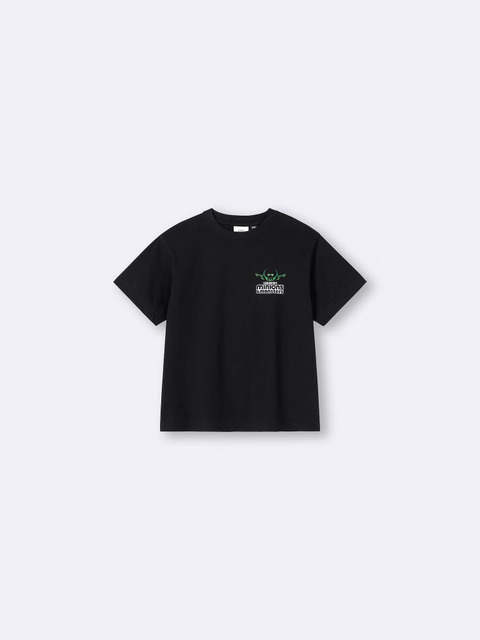 GU「KIDSグラフィックT MINIONS」カラー：09 BLACK