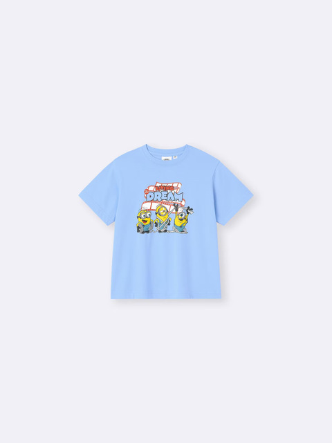 GU「KIDSグラフィックT MINIONS」カラー：62 BLUE