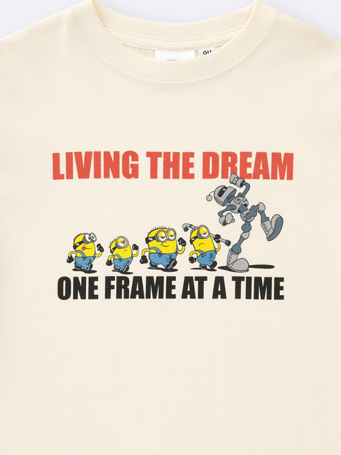 GU「KIDSグラフィックT MINIONS」カラー：30 NATURAL