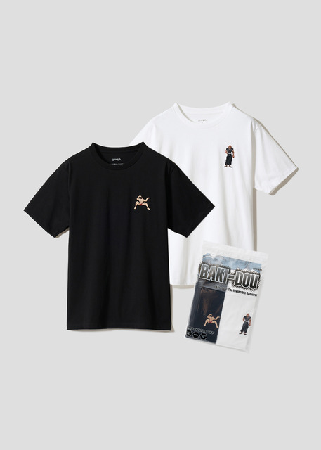 アニメ『刃牙道』×グラニフ　「範馬親子｜2パックアイコンTシャツ」