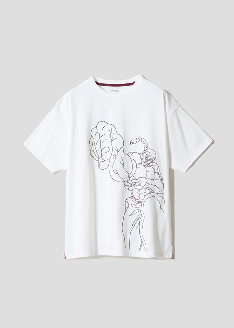 アニメ『刃牙道』×グラニフ　「烈海王｜ビッグシルエットTシャツ」