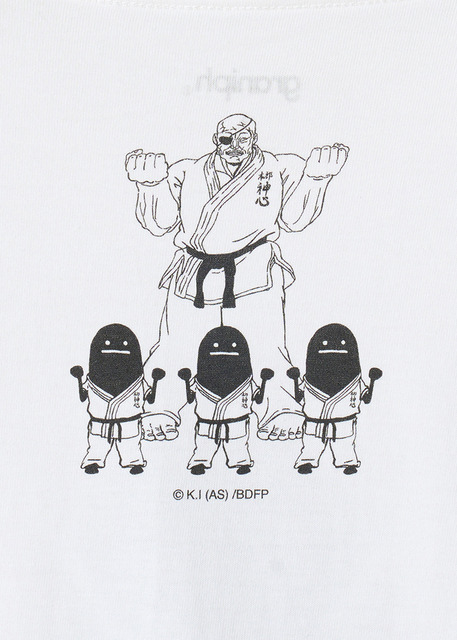 アニメ『刃牙道』×グラニフ　「三戦シャドー｜Tシャツ」背面部分アップ