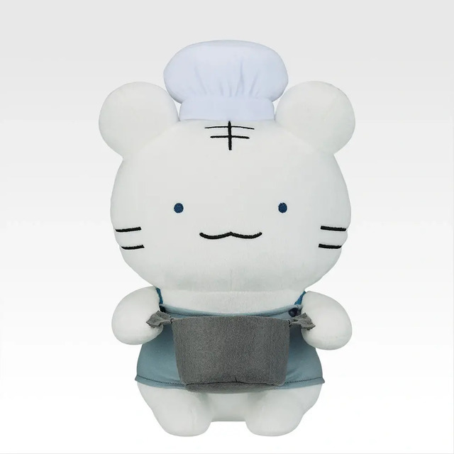A賞 お料理スタイルなホワイトタイガーくんぬいぐるみ