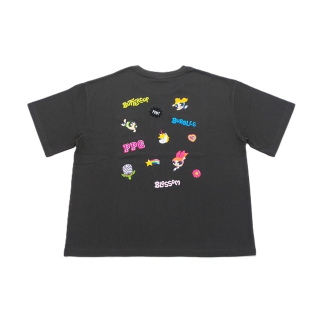 パワーパフガールズ　刺しゅうプリントTシャツ