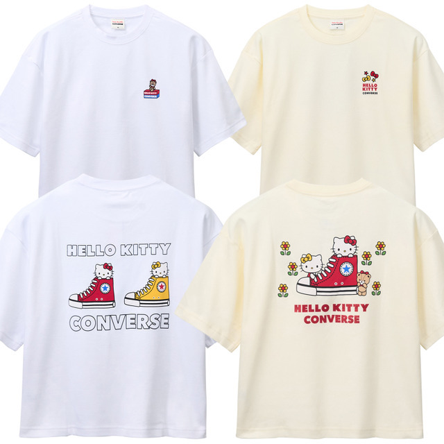 バックプリントTシャツ(ホワイト、アイボリー) 各5,060円