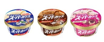 明治「エッセル スーパーカップ（超バニラ/チョコクッキー/ストロベリーチョコ）」トイ・ストーリー限定パッケージ