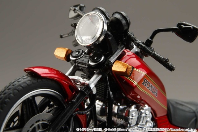 HJB240201BD バリバリ伝説 1/24 完成品バイク 巨摩郡 / Honda CB750F 後期角ミラー