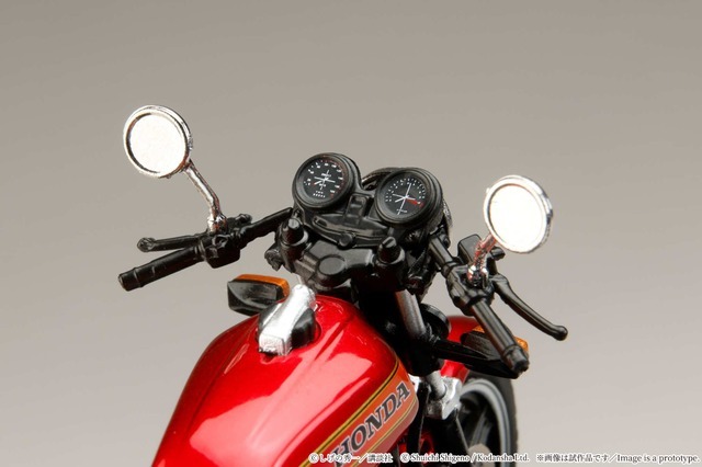 HJB240401BD バリバリ伝説 1/24 完成品バイク 巨摩郡 / Honda CB750F 前期丸ミラー