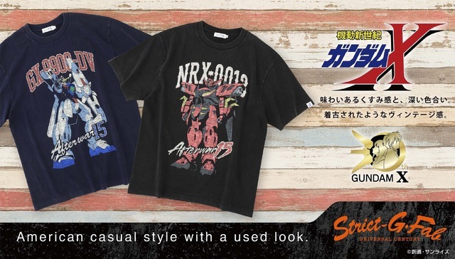 STRICT-G.Fab『機動新世紀ガンダムX』ユーズドスタイルTシャツ