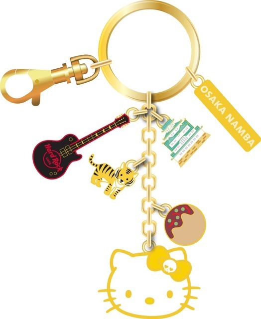 ハードロックカフェ 「Hello Kitty Collection」なんば大阪店 Hello Kitty City Icon Charm Keychain