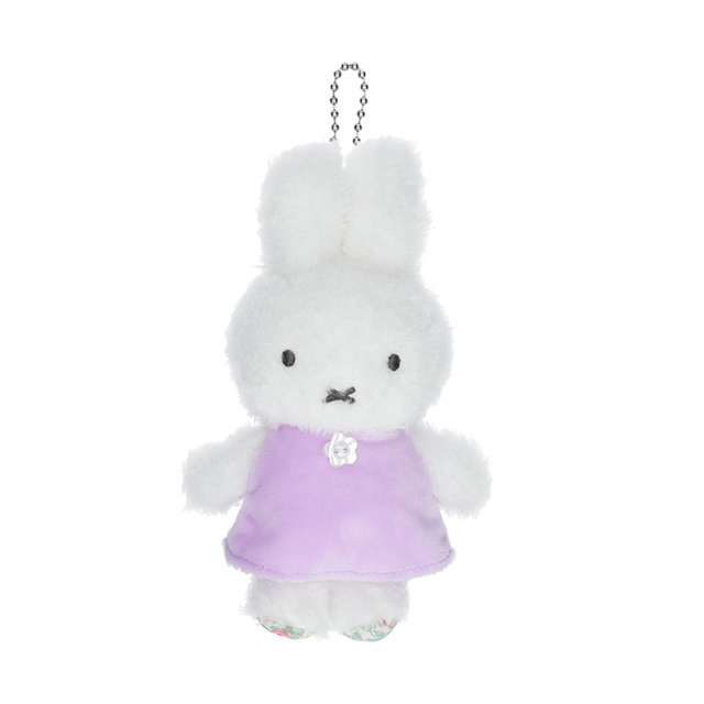 Flower Miffy ほわほわマスコットキーチェーン コスモスパープル