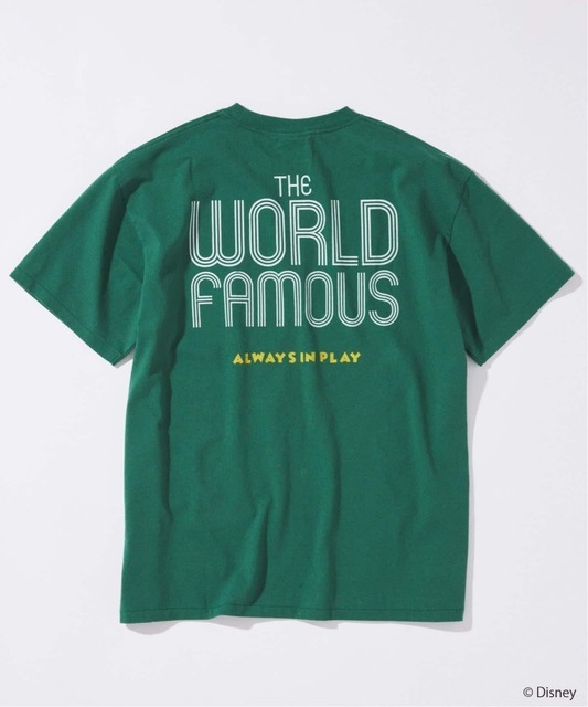 JOURNAL STANDARD「MICKEY MOUSE / ミッキー マウス 別注 サッカー プリント Tシャツ グリーンB」