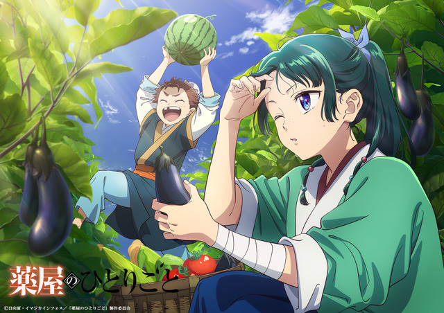 TVアニメ『薬屋のひとりごと』【猫猫、壬氏と巡る四季】8月ビジュアル