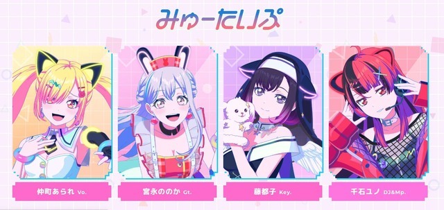 『バンドリ！ ゆめ∞みた』CHARACTER「みゅーたいぷ」