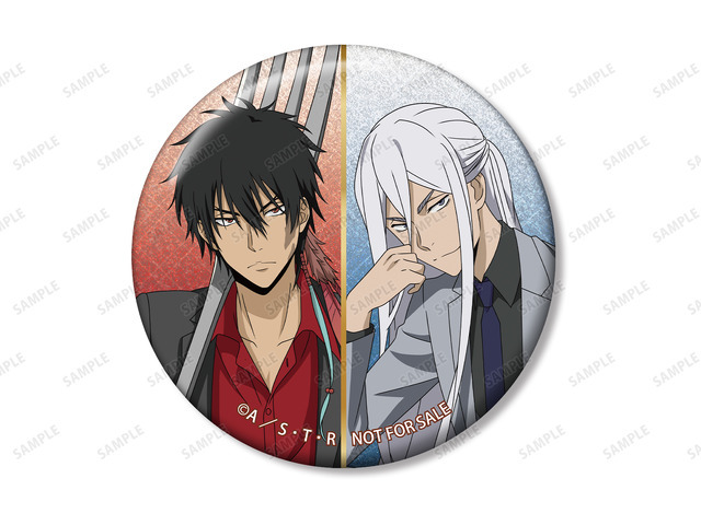 「描き下ろし XANXUS（10年後）&スペルビ・スクアーロ（10年後） カトラリーver. グリッター缶バッジ イベント限定特典」