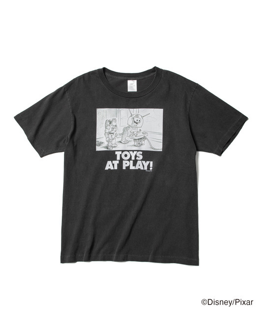 【トイ・ストーリー】ラフスケッチTシャツ※「バズとレックス」ver.