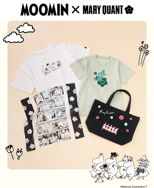 「ムーミン×マリークワント デザイン コレクション」ファッションアイテム