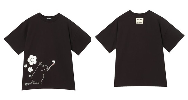 MOOMIN×MQペイントビッグ Tシャツ